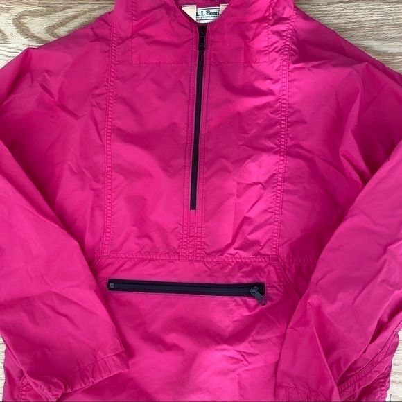 Vintage L.L. Bean Pink Nylon Windbreaker Jacket M - Picture 3 of 6